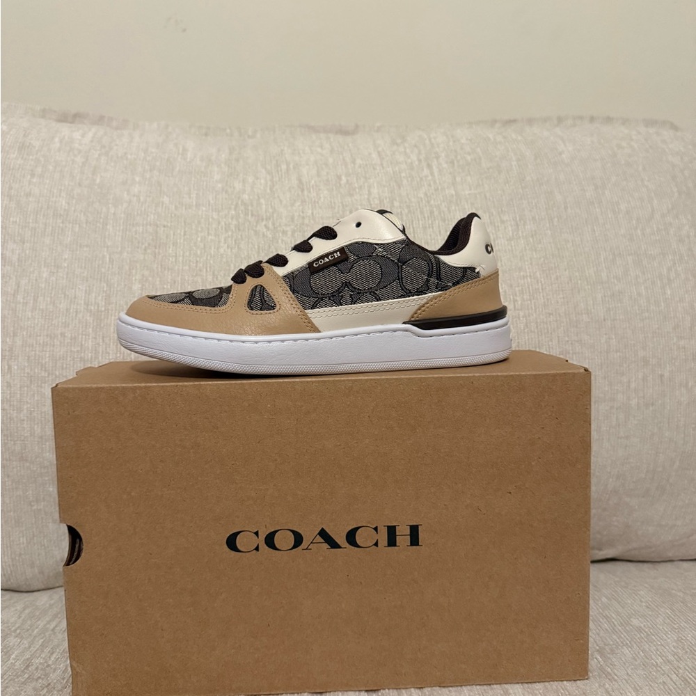 Coach Beige and Black Women's Sneakers